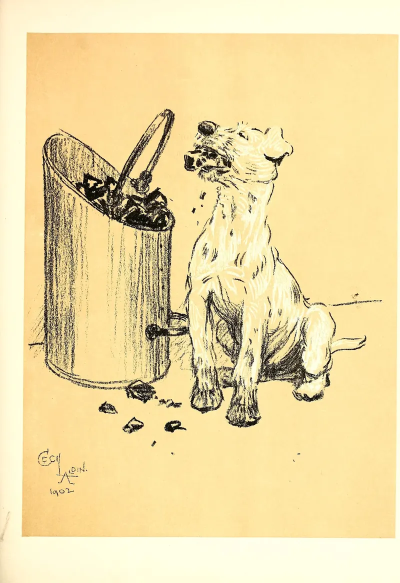 By the Kitchen Fire, Cecil Aldin