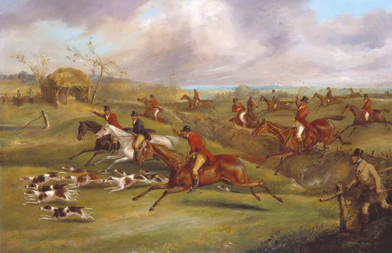 The Belvoir Hunt, Full Cry, Henry Thomas Alken, oil on canvas