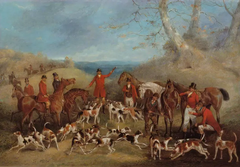 The Belvoir Hunt, The Death, Henry Thomas Alken, oil on canvas