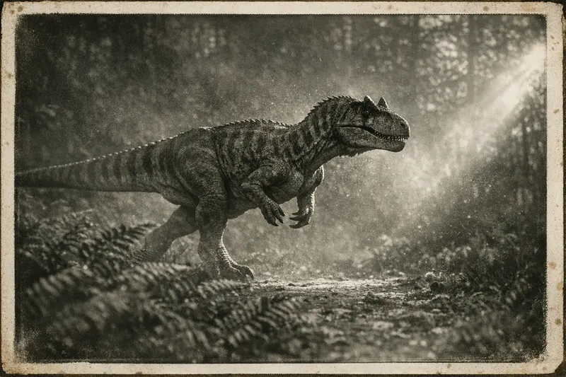 Allosaurus fragilis, Archive Plate, Thunder Lizards