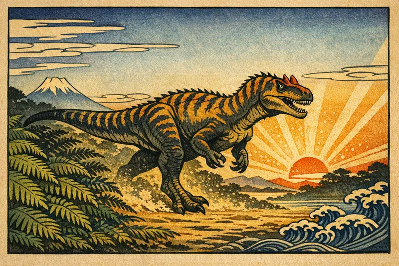 Allosaurus fragilis, Ukiyo-e, Thunder Lizards