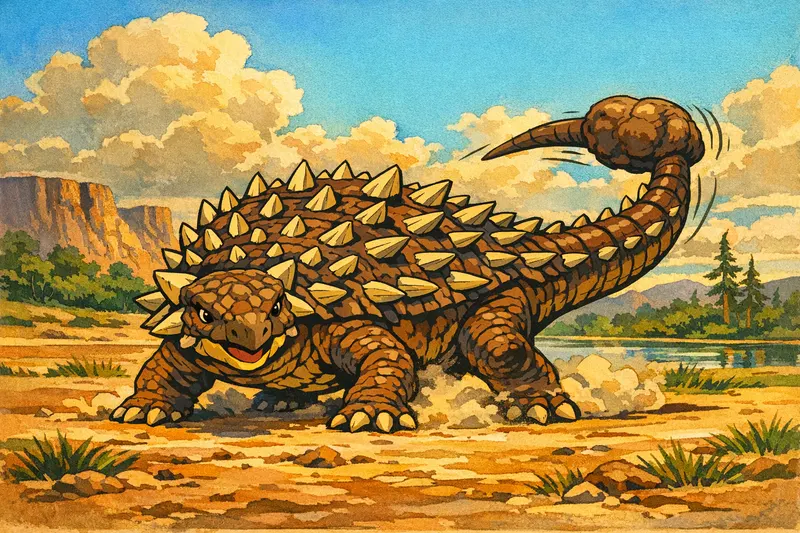 Ankylosaurus magniventris, Golden Age Cel, Thunder Lizards
