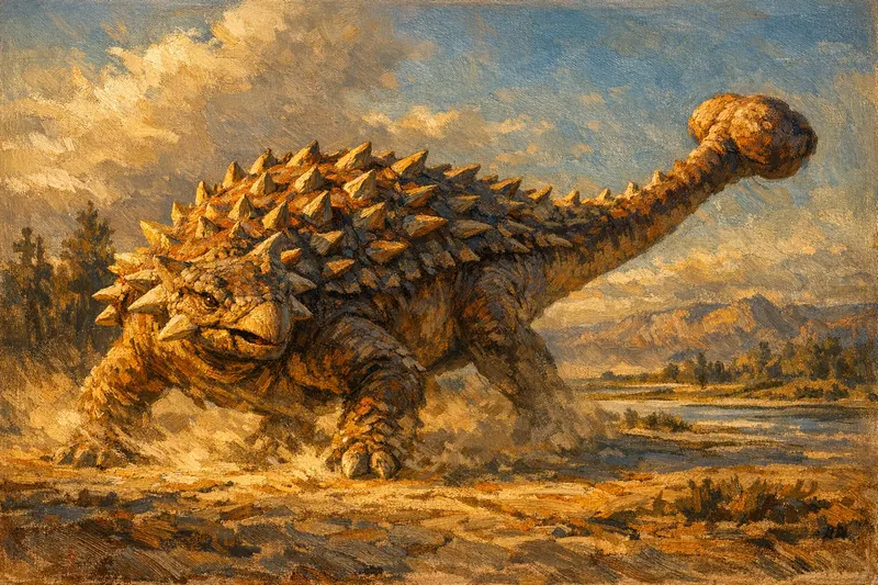 Ankylosaurus magniventris, Museum Paleoart, Thunder Lizards