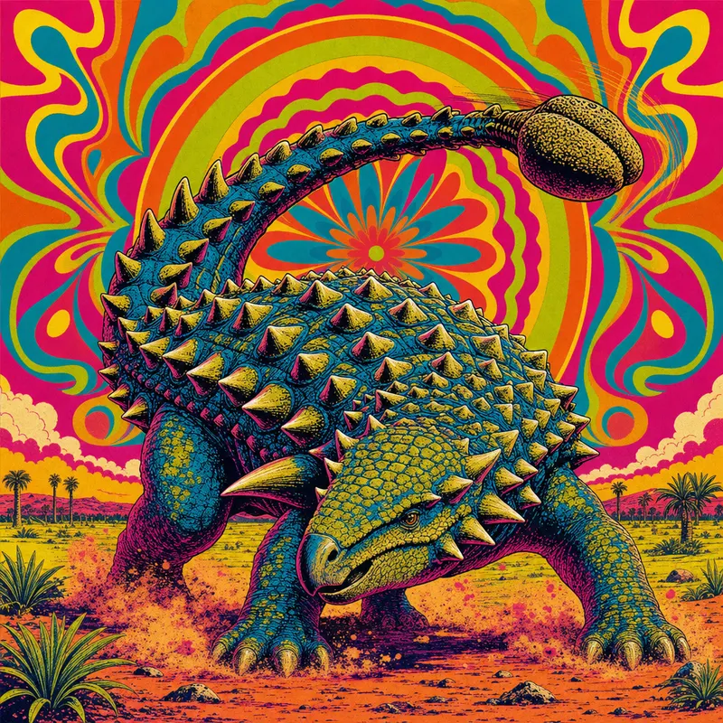 Ankylosaurus magniventris, Neon Pop, Thunder Lizards