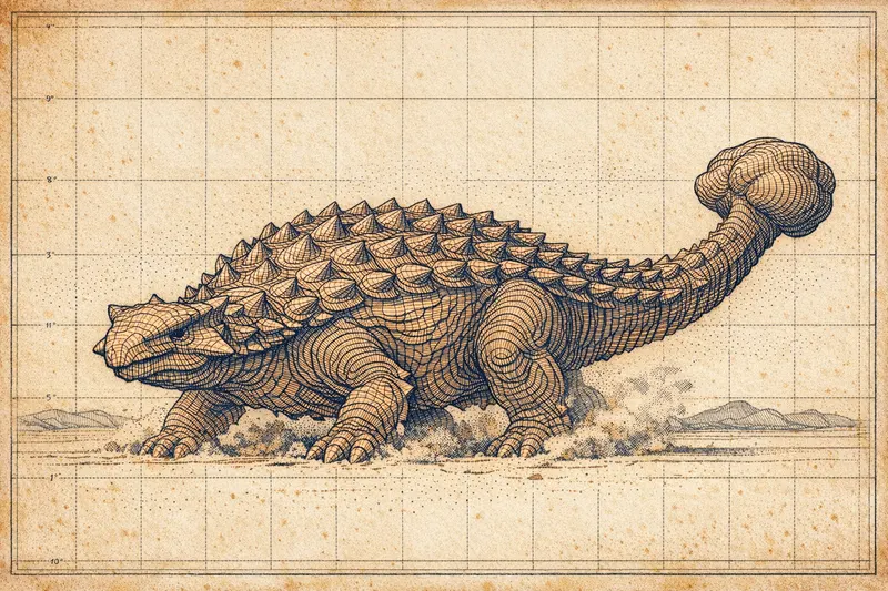 Ankylosaurus magniventris, Topographic, Thunder Lizards