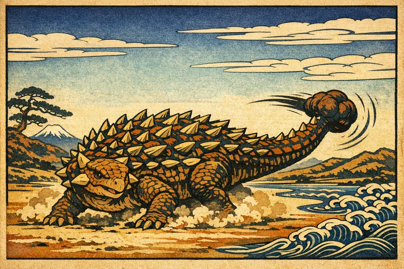 Ankylosaurus magniventris, Ukiyo-e, Thunder Lizards