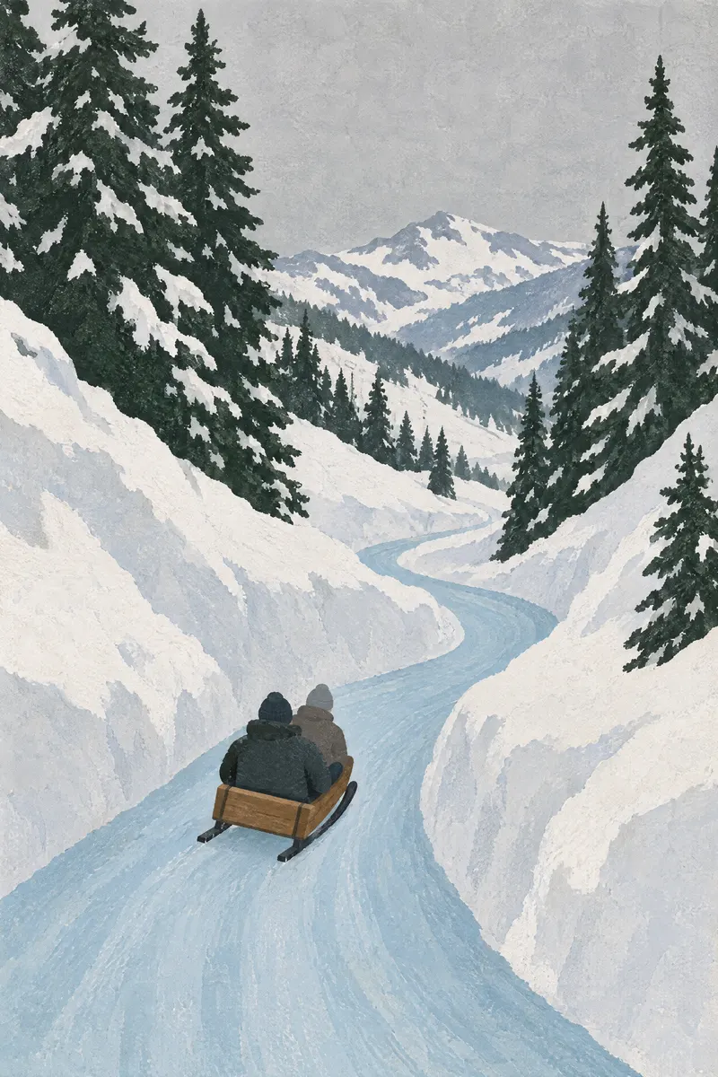 Icy Toboggan Run, Painted Agency