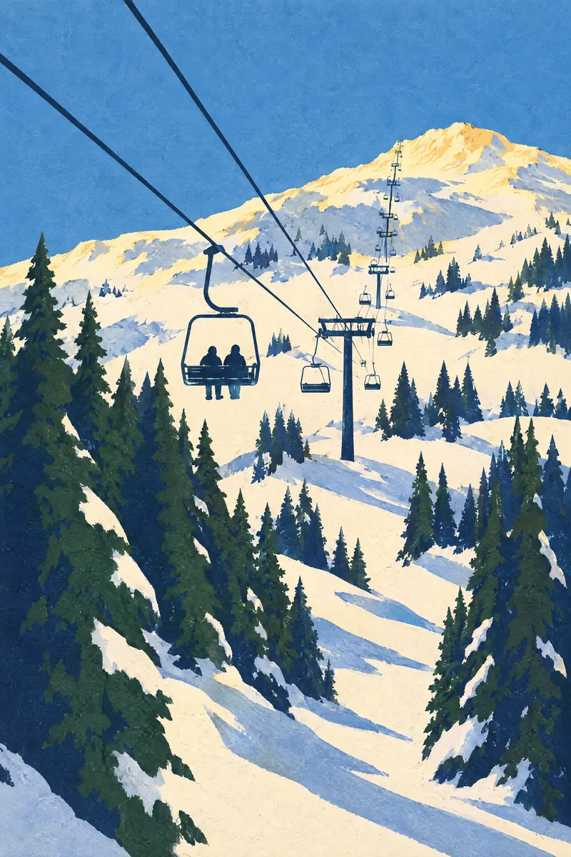 Pine Chairlift, Painted Agency