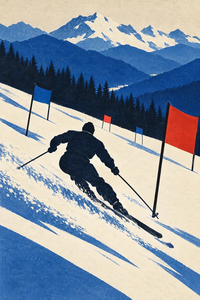 Plain Flag Slalom, Painted Agency