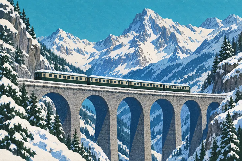 Snow Viaduct Railway, Painted Agency