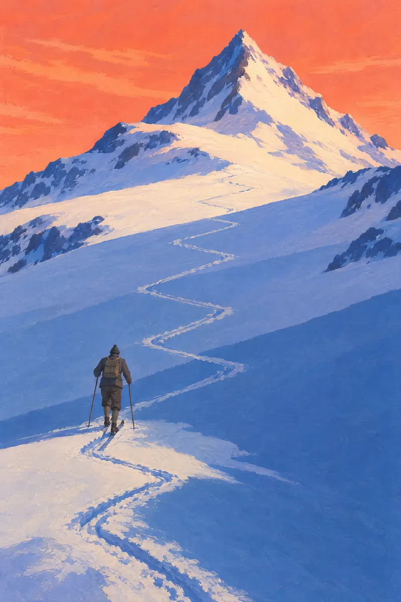 Sunrise Ski Tourer, Painted Agency