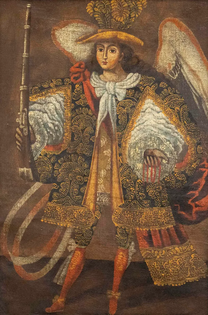 Archangel, Arquebusier, Cusco School (anonymous)