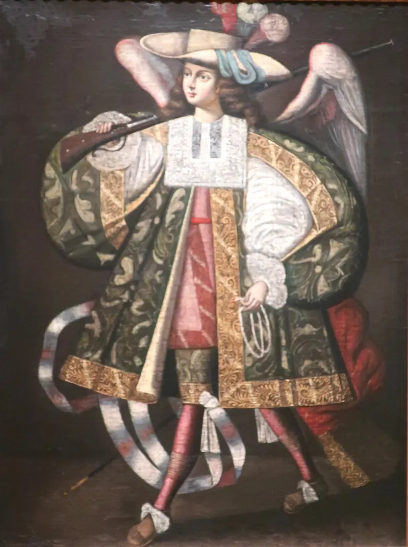 The Archangel Salamiel with a Musket, Cusco School (anonymous)