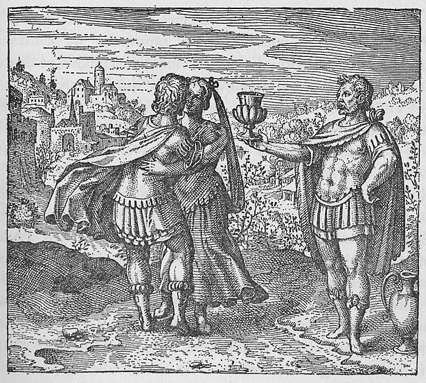 Join the Brother and the Sister, Michael Maier (author); engraved by Matthäus Merian the Elder