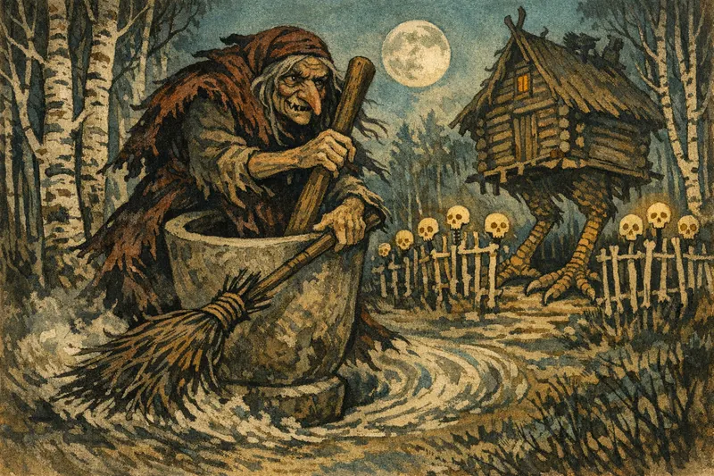 Baba Yaga, Modern Storybook, Nightfables