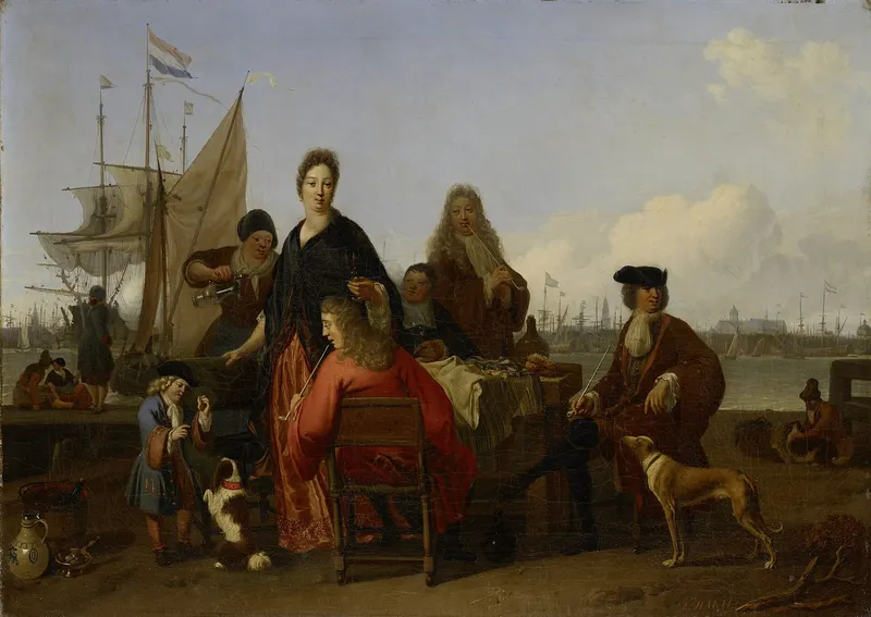 The IJ before Amsterdam, Seen from the Mosselsteiger, Ludolf Bakhuizen