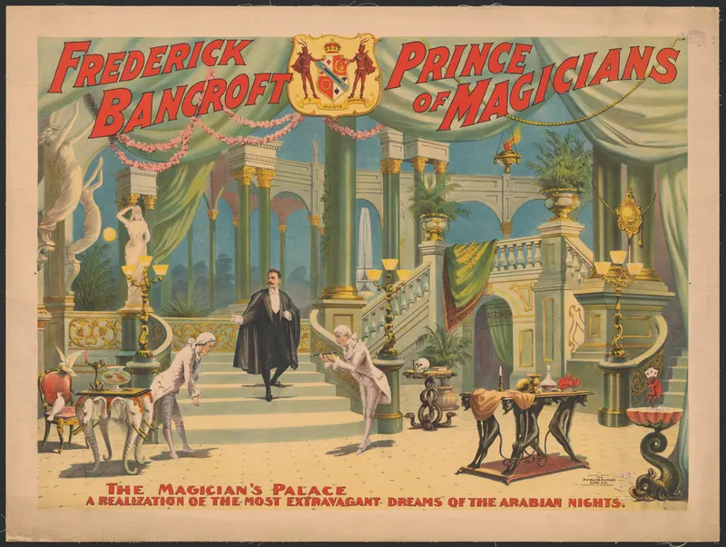 Bancroft — Prince of Magicians, Strobridge Lithographing Co., Cincinnati