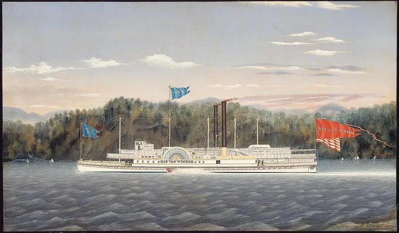 The Hudson River Steamboat Rip van Winkle, James Bard