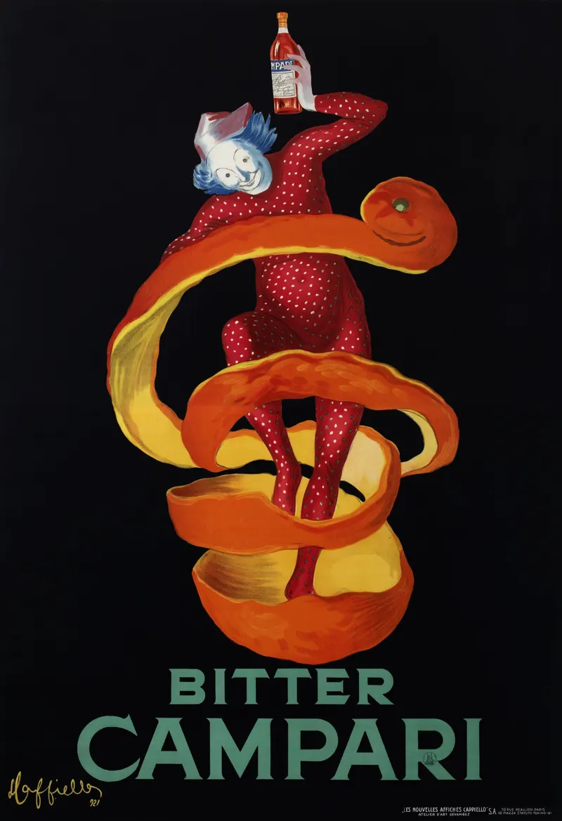 Bitter Campari — "Lo Spiritello," 1921, Leonetto Cappiello