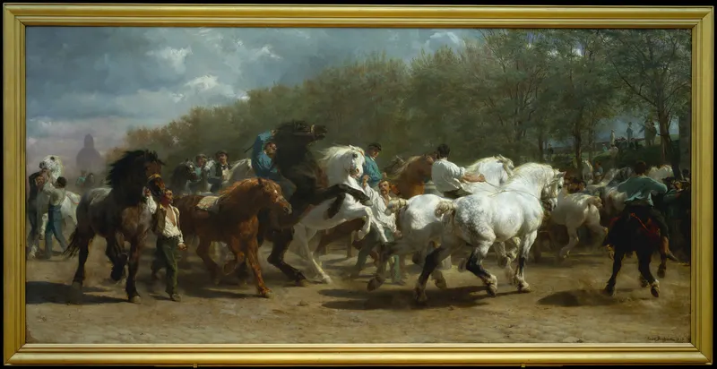 The Horse Fair, Rosa Bonheur, oil on canvas