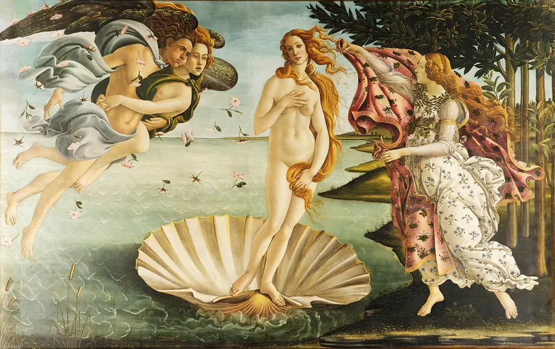 The Birth of Venus, Sandro Botticelli (1445 to 1510)
