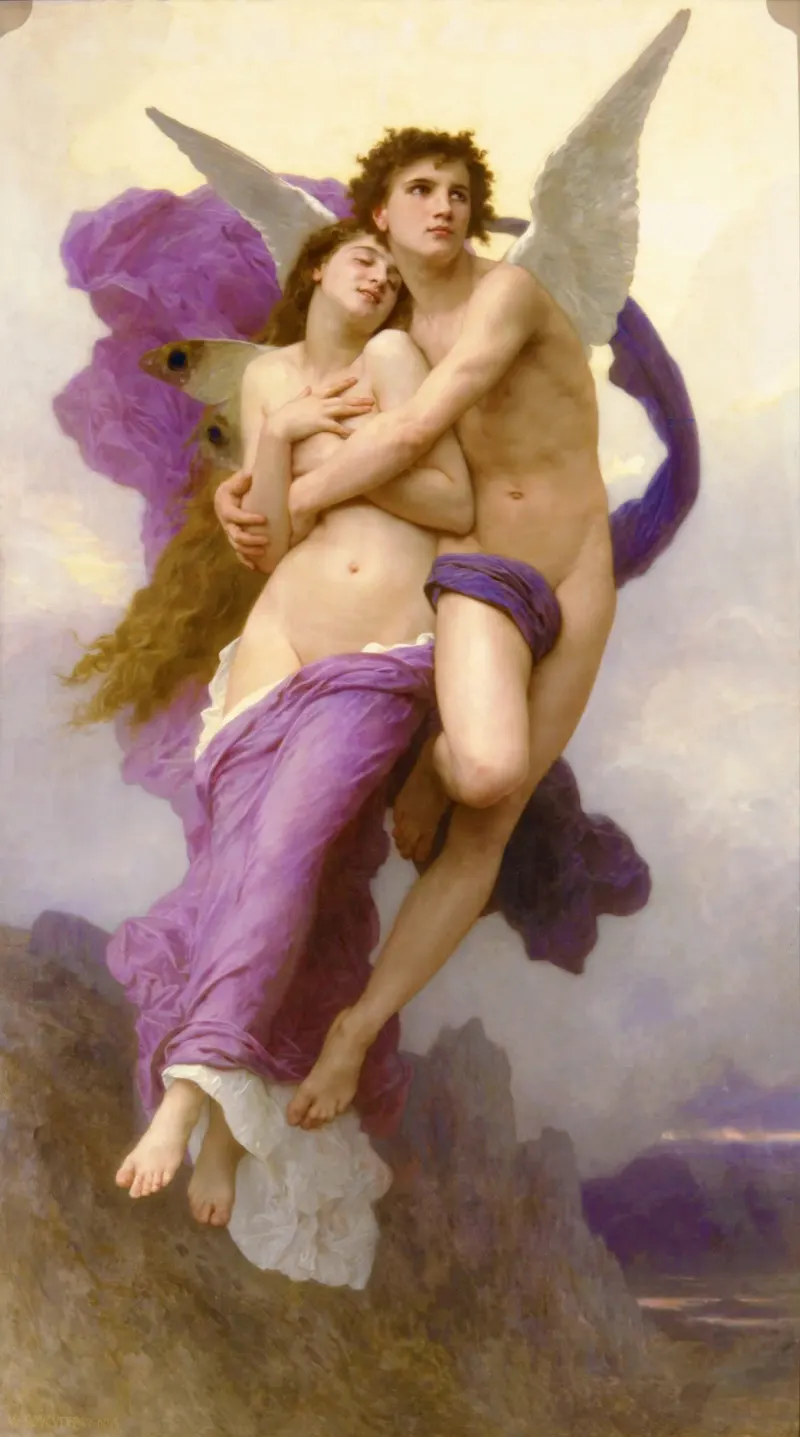 The Abduction of Psyche, William-Adolphe Bouguereau (1825 to 1905)