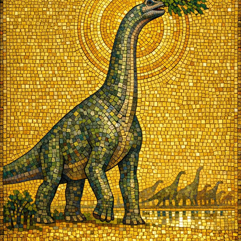 Brachiosaurus altithorax, Byzantine Gold, Thunder Lizards