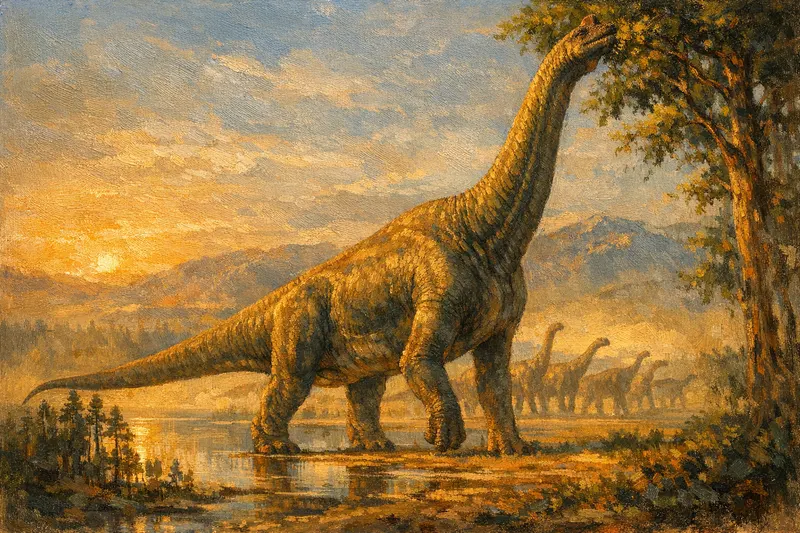 Brachiosaurus altithorax, Museum Paleoart, Thunder Lizards