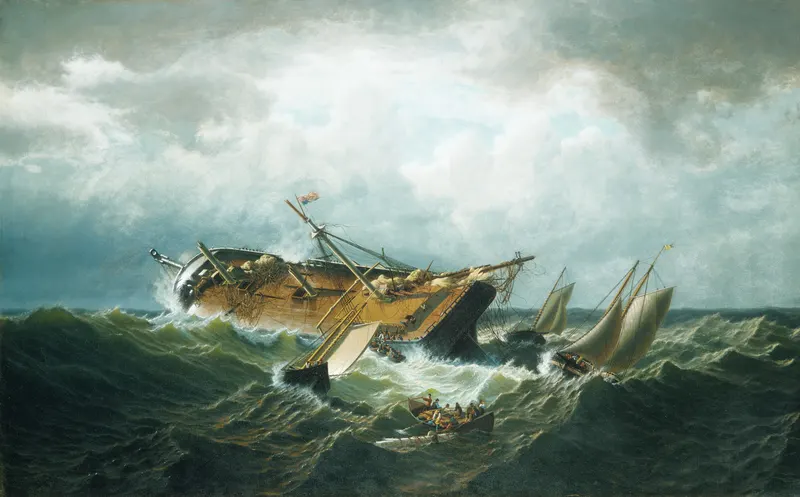 Shipwreck off Nantucket (Wreck off Nantucket after a Storm), William Bradford