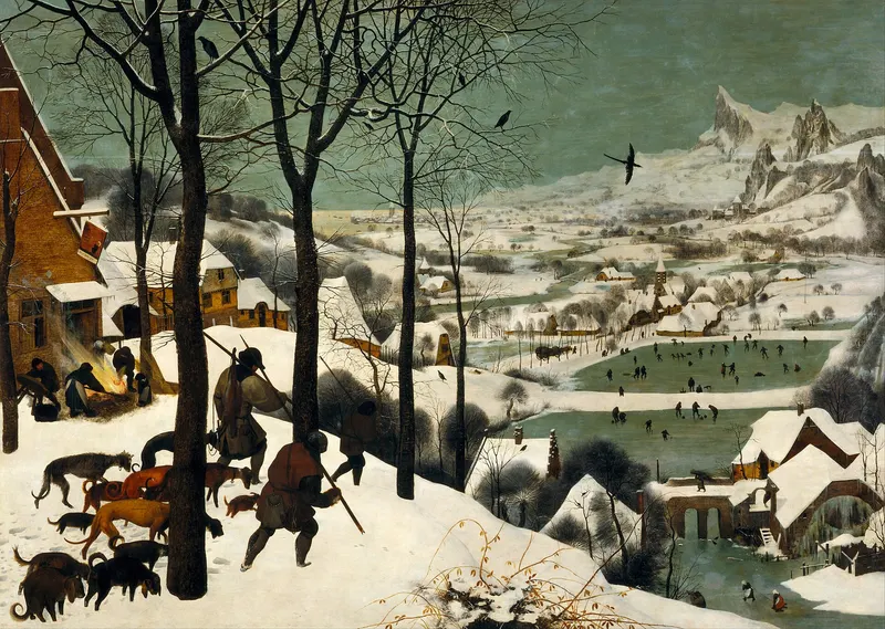 Hunters in the Snow, Pieter Bruegel the Elder (1525 to 1569)