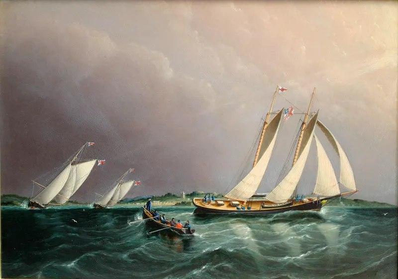Schooner Yacht Columbia Racing, James E. Buttersworth