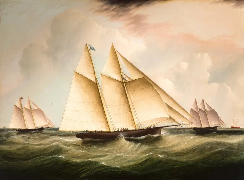 The Start of the Great 1866 Transatlantic Yacht Race, James E. Buttersworth