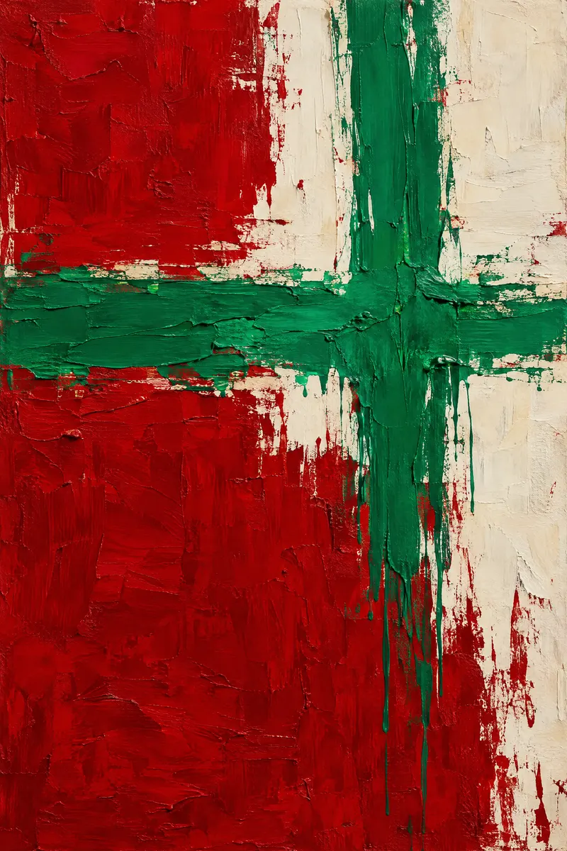Crimson Emerald Crossing, Painted Agency
