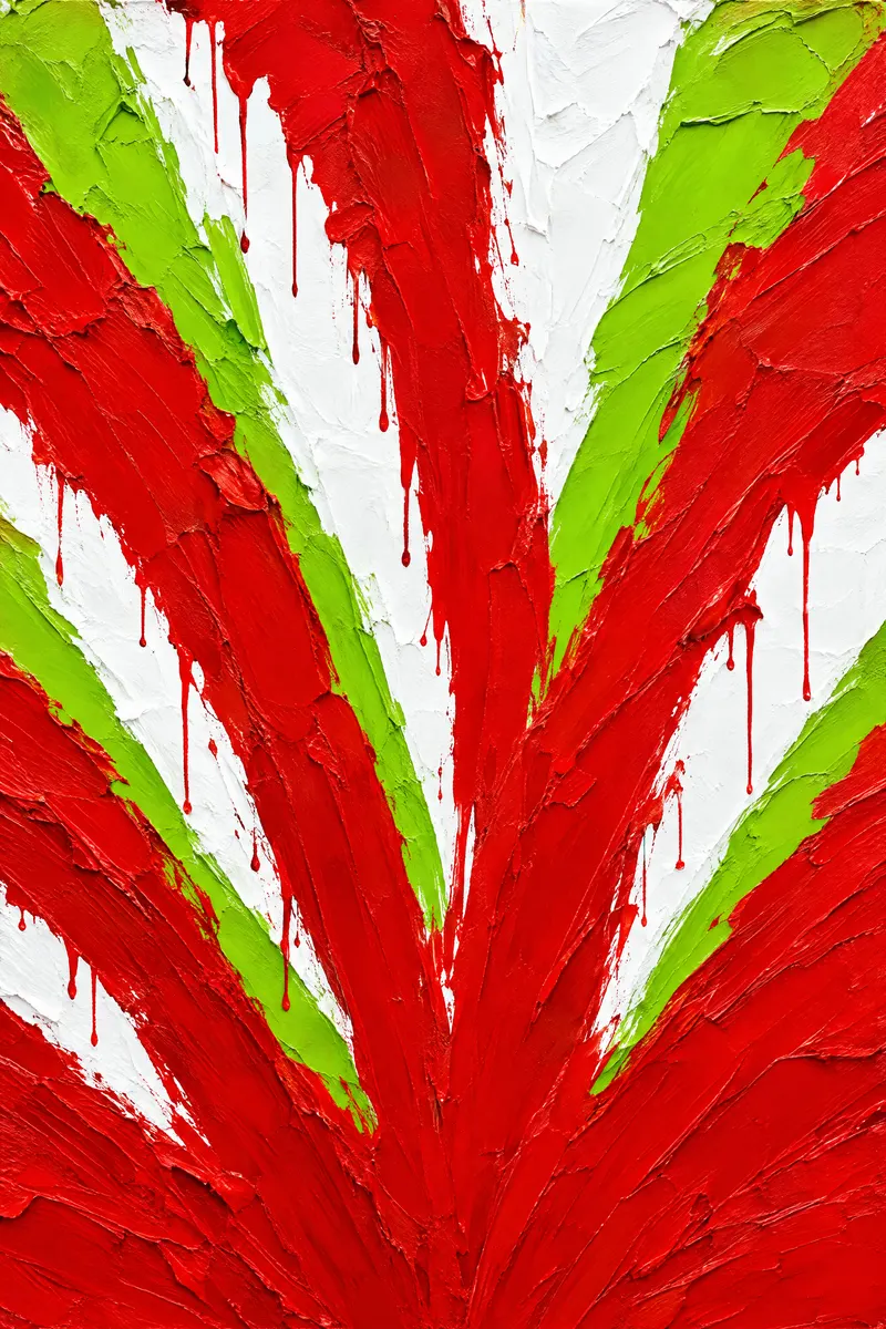 Red Lime Fan, Painted Agency