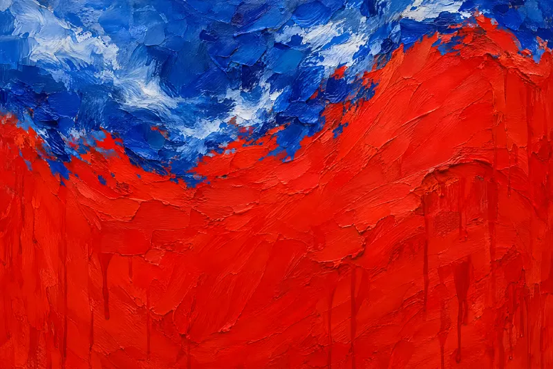 Ultramarine over Red, Painted Agency