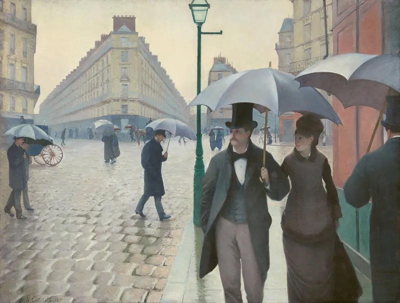 Paris Street; Rainy Day, Gustave Caillebotte (1848 to 1894)