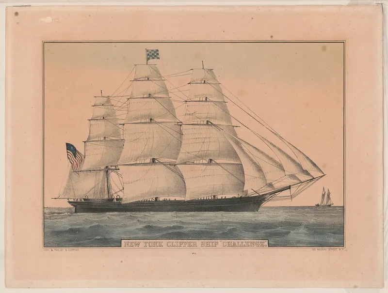 New York Clipper Ship 'Challenge', N. Currier