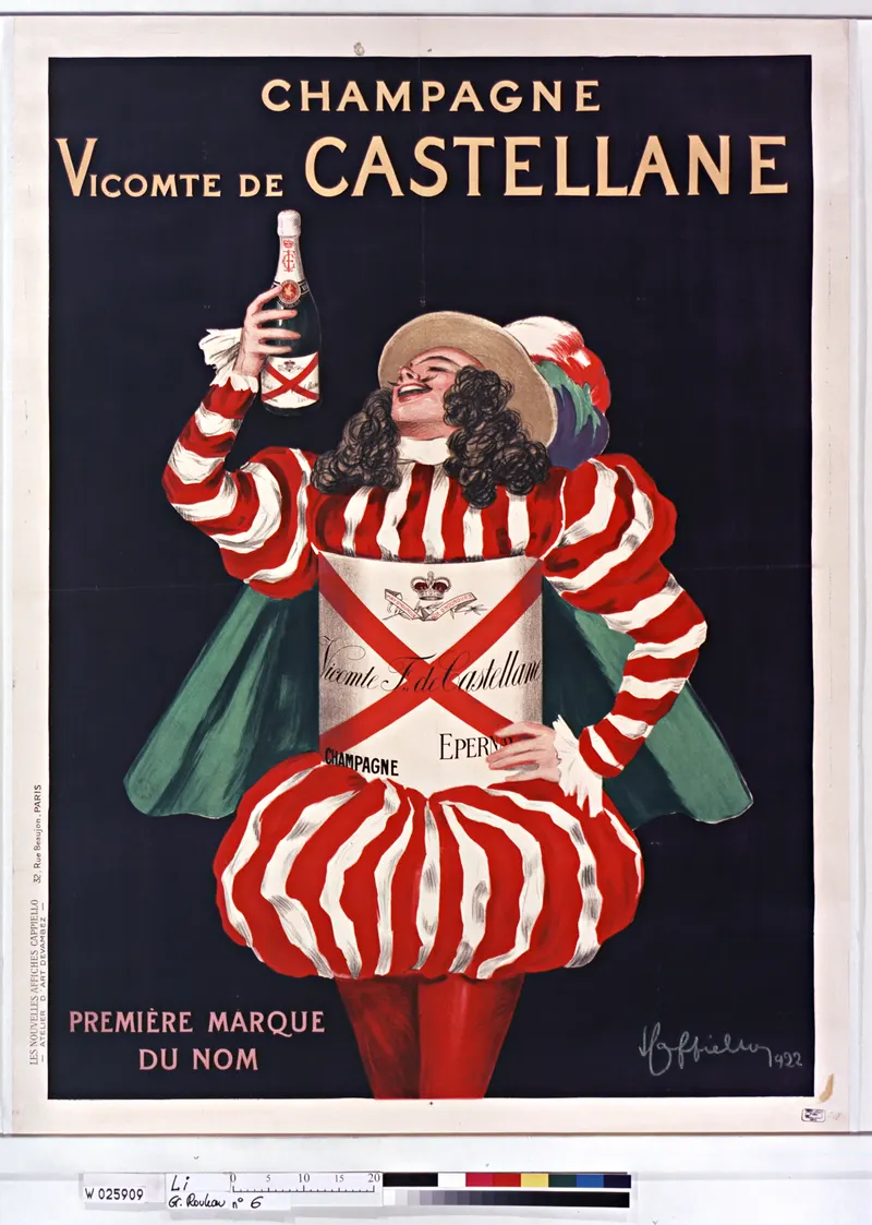 Champagne Vicomte de Castellane, Épernay, 1922, Leonetto Cappiello