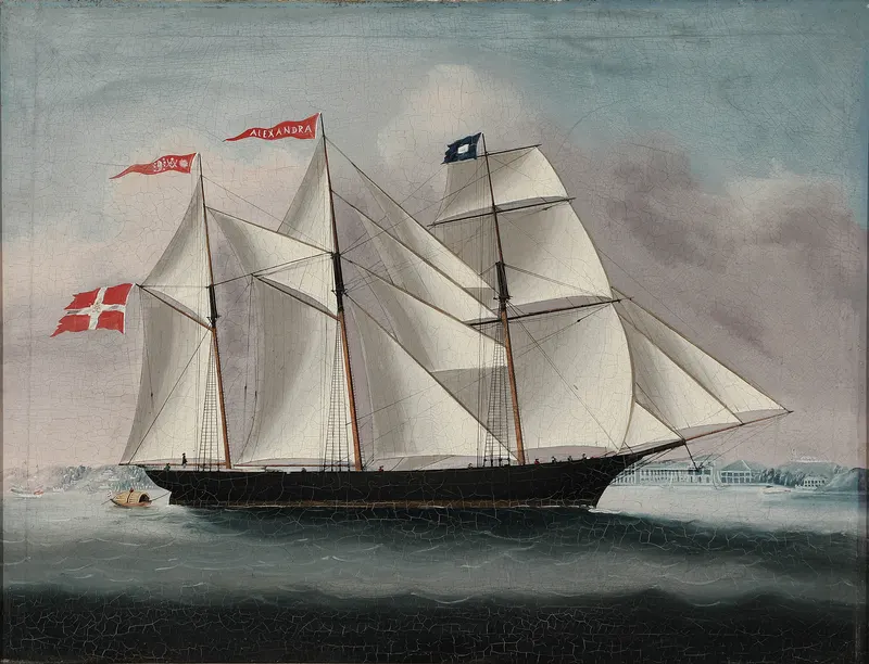 The Barkentine Alexandra of Middelfart, Unknown Chinese artist