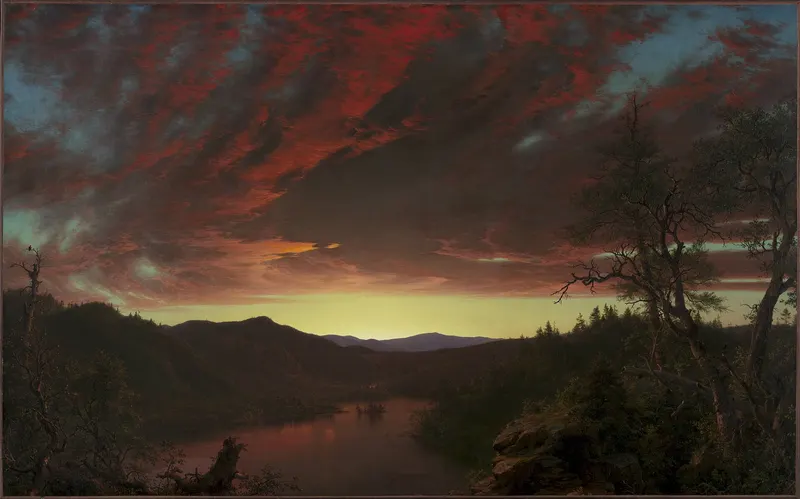 Twilight in the Wilderness, Frederic Edwin Church (1826 to 1900)