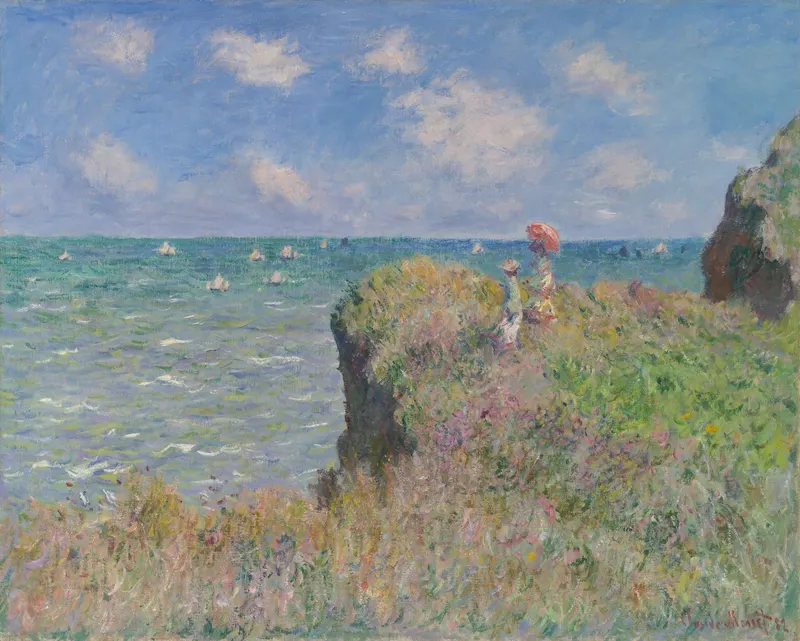 Cliff Walk at Pourville, Claude Monet (1840 to 1926)