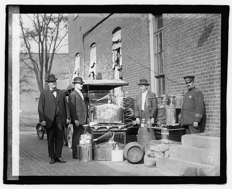Confiscated Still, 1922, Library of Congress, hosted on Wikimedia Commons.