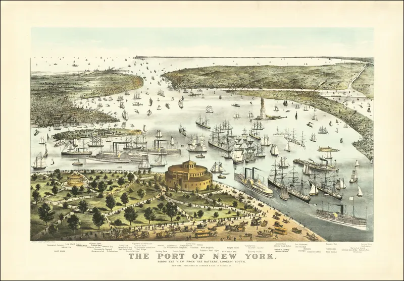 The Port of New York, Currier & Ives