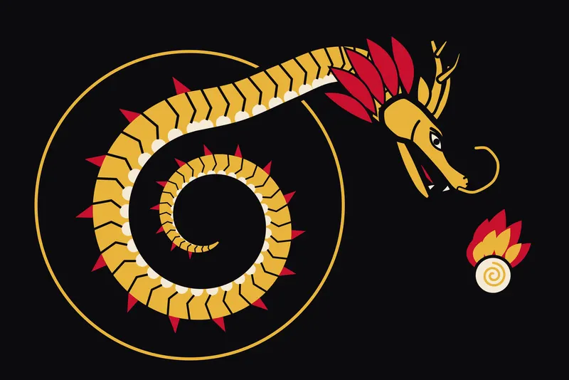 Coiled Dragon, Painted Agency