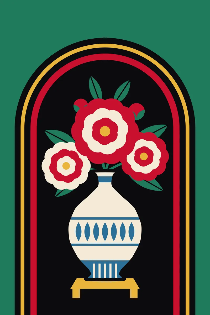 Peony Vase, Painted Agency