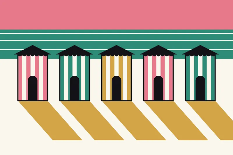 Bathing Cabins, Painted Agency