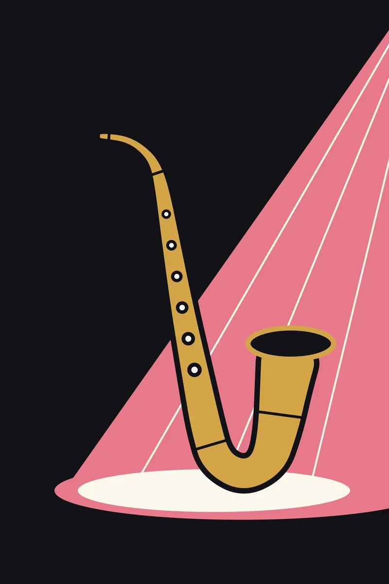 Saxophone at Midnight, Painted Agency
