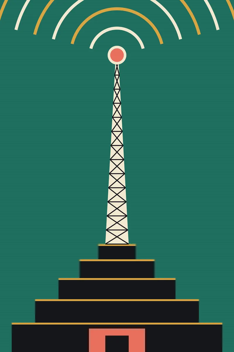 Radio Tower, Painted Agency