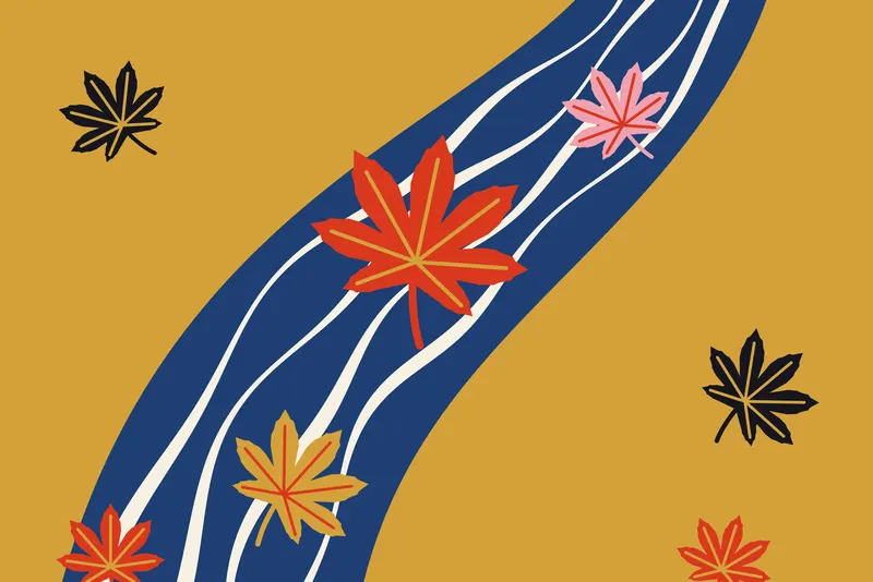 Maples on the Stream, Painted Agency