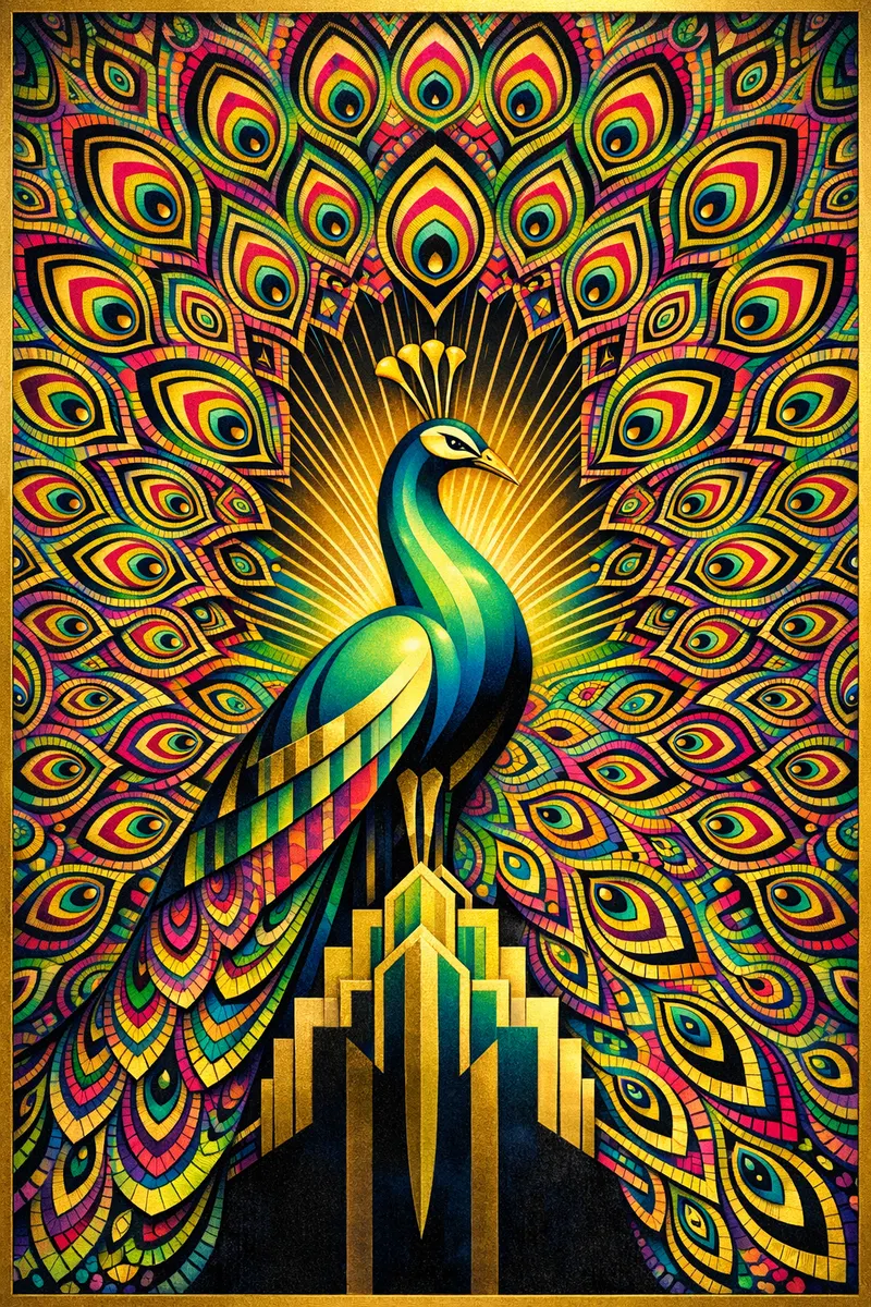 Deco Peacock, Feverglass